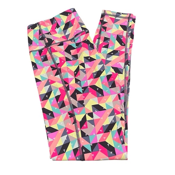 Victoria's Secret VSX Sport Knockout Leggings - Pink, Yellow, Black Size M - Picture 3 of 7